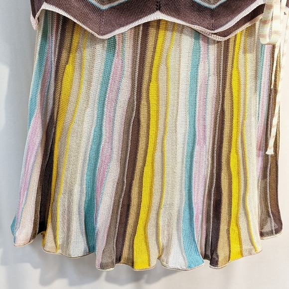 Missoni Vintage Y2K 2000's Set Wrap Top & Pleated Skirt Size 8 - Picture 6 of 12
